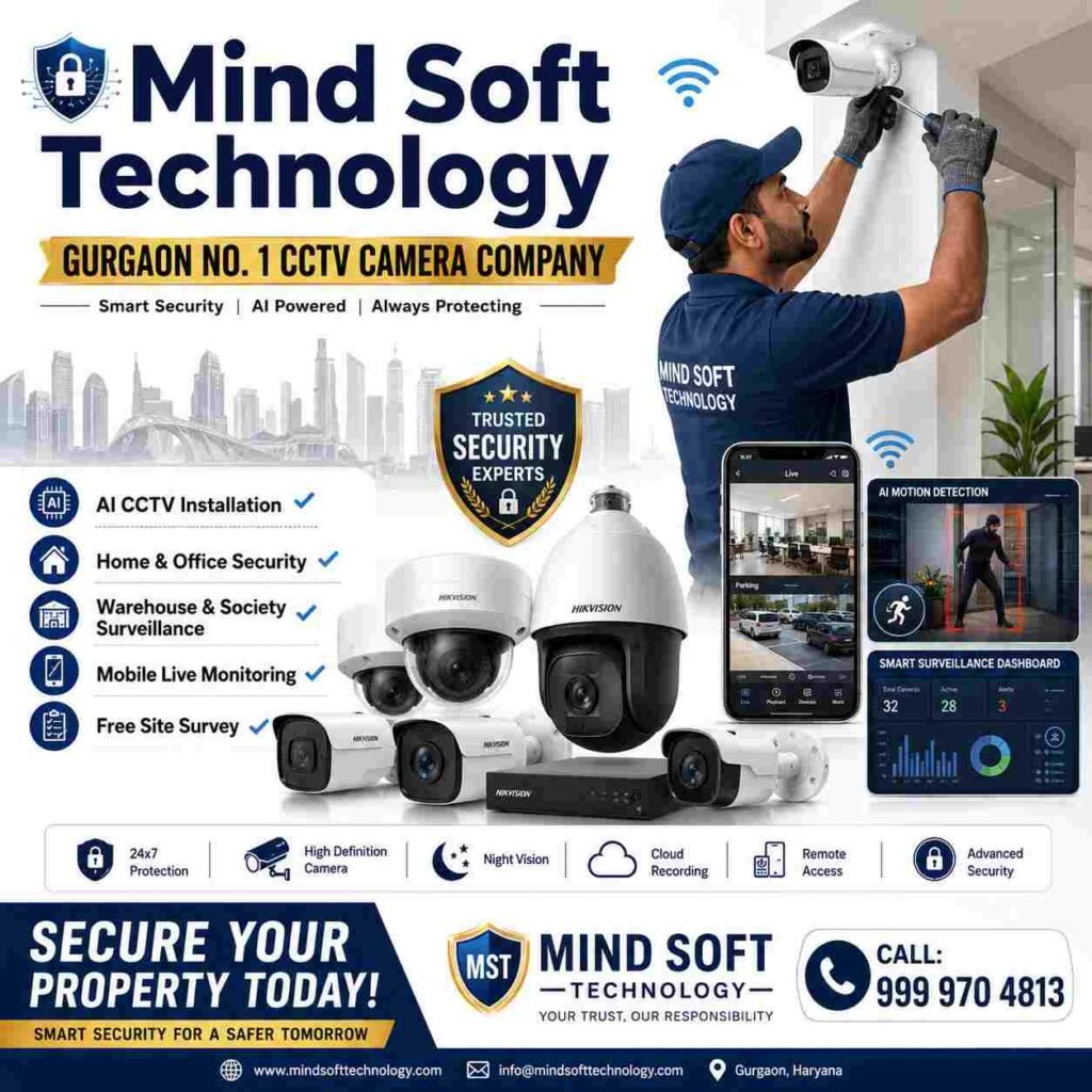 Mind Soft Technology CCTV Camera Company in Gurgaon