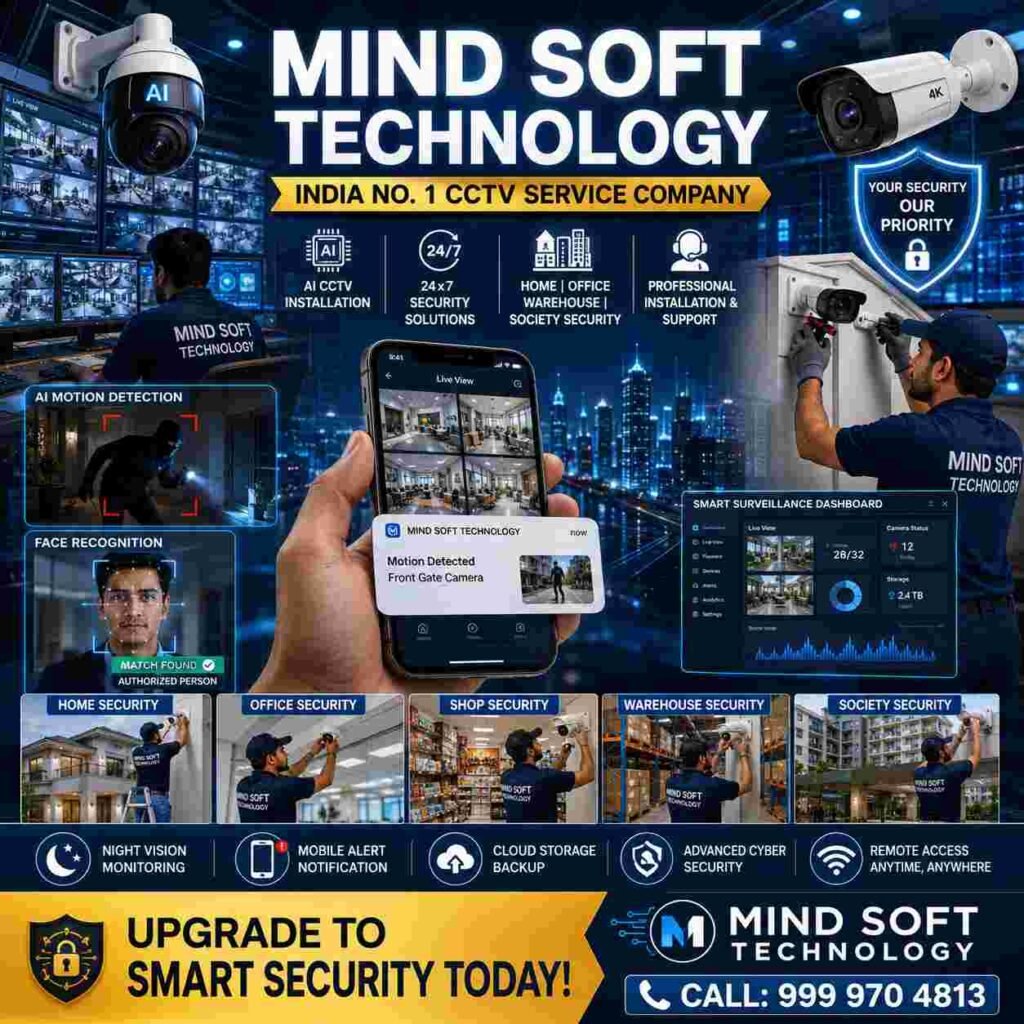Mind Soft Technology India No. 1 CCTV Service Company