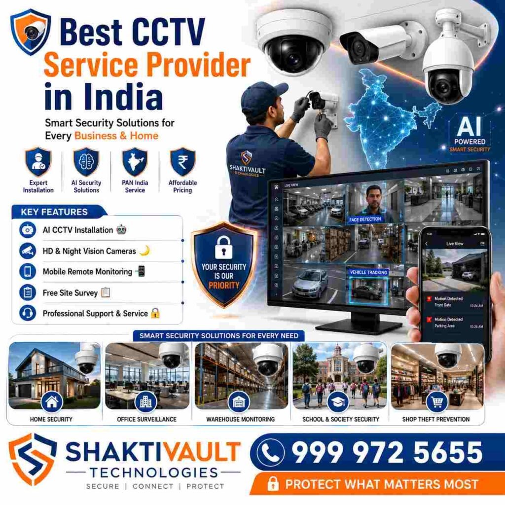 Shaktivault Technologies Best CCTV Service Provider in India