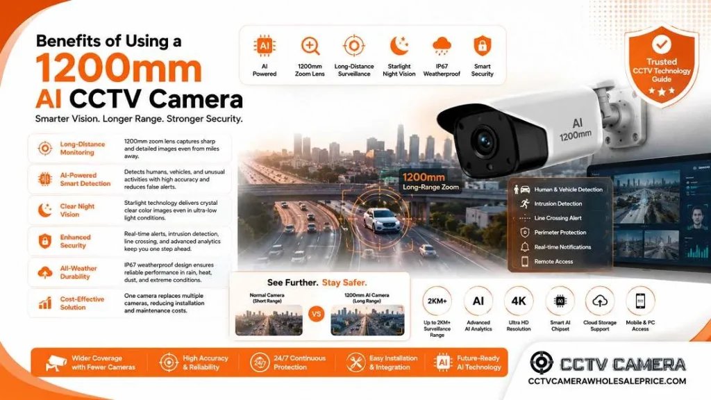 Benefits of Using a 1200mm AI CCTV Camera
