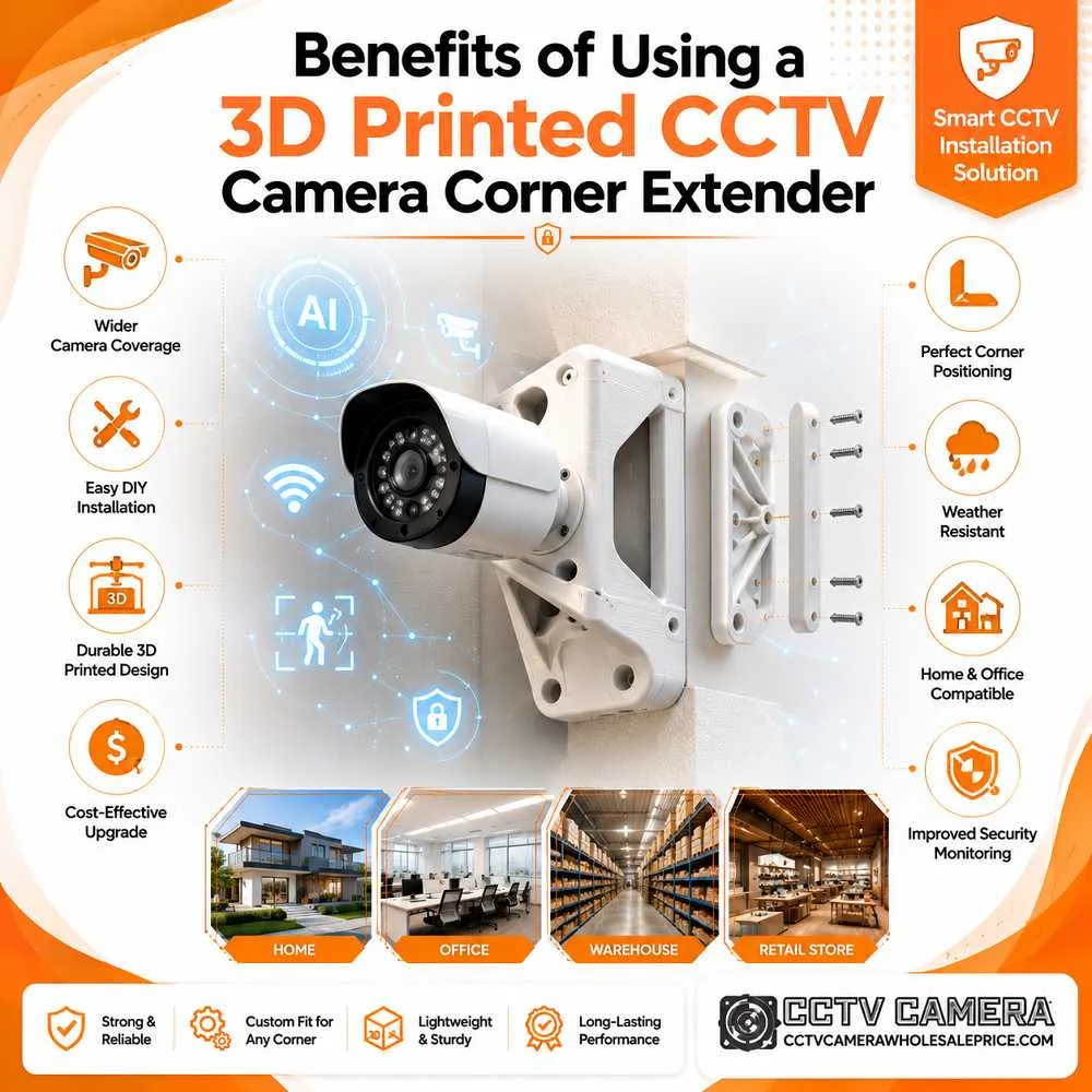 Benefits of Using a 3D Printed CCTV Camera Corner Extender