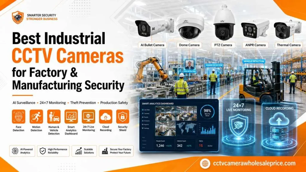 Best Industrial CCTV Cameras for Factory and Manufacturing Security