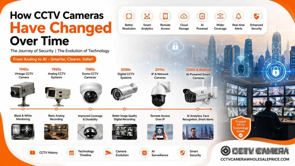 How CCTV Cameras Have Changed Over Time