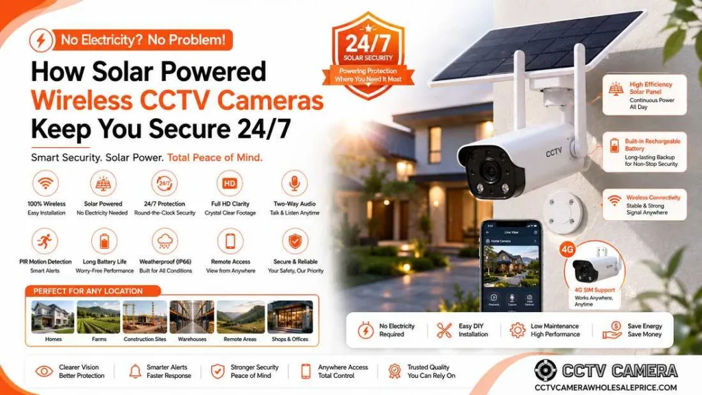 How Solar Powered Wireless CCTV Cameras Keep You Secure