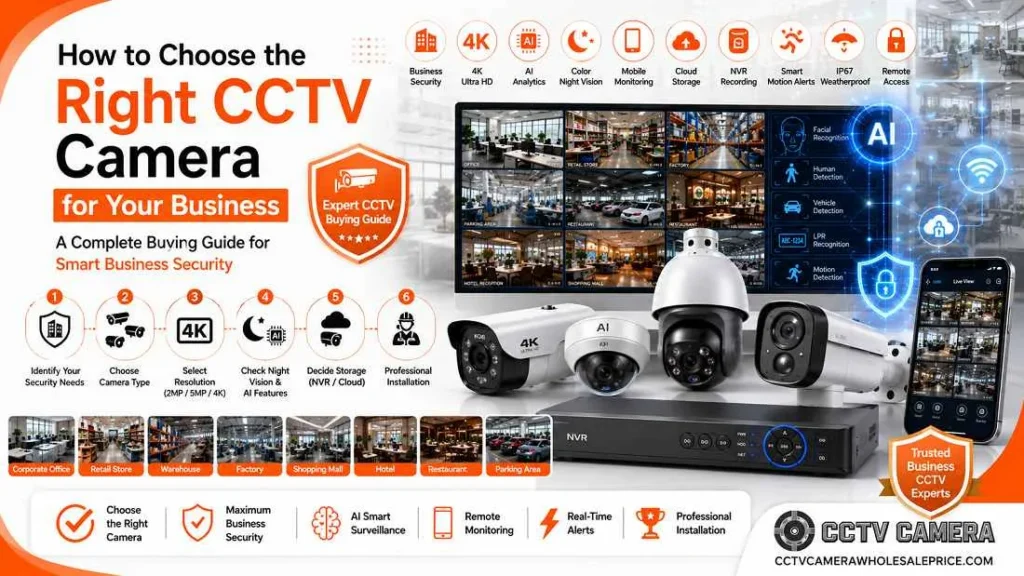 How to Choose the Right CCTV Camera for Your Business