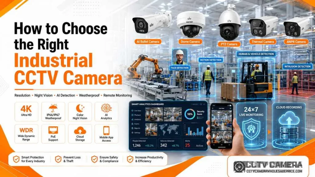 How to Choose the Right Industrial CCTV Camera