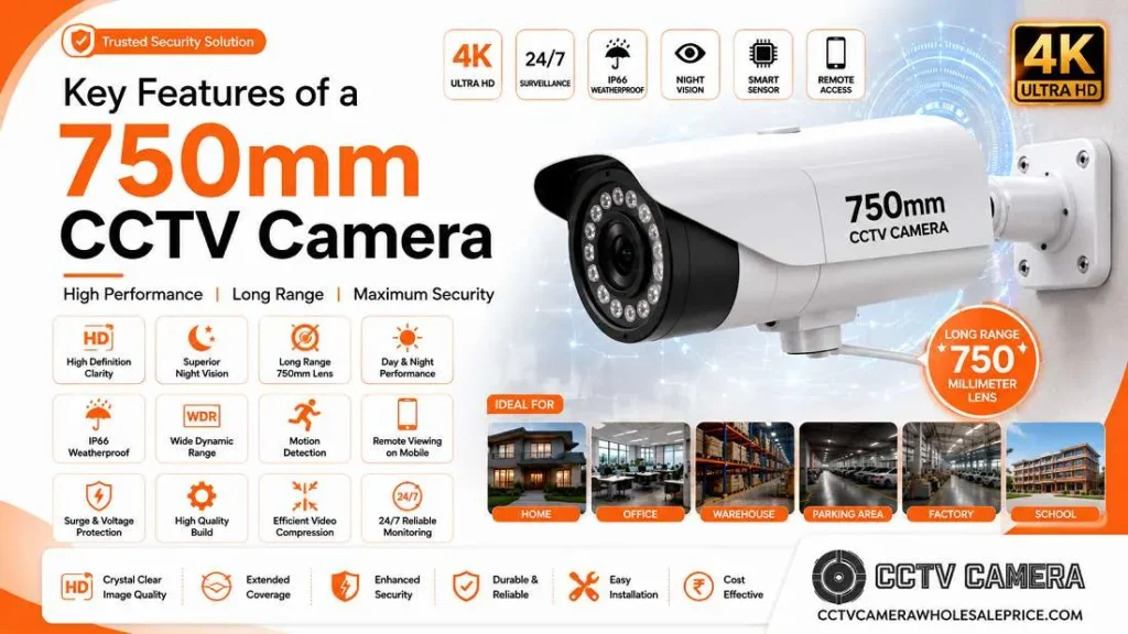 Key Features of a 750mm CCTV Camera